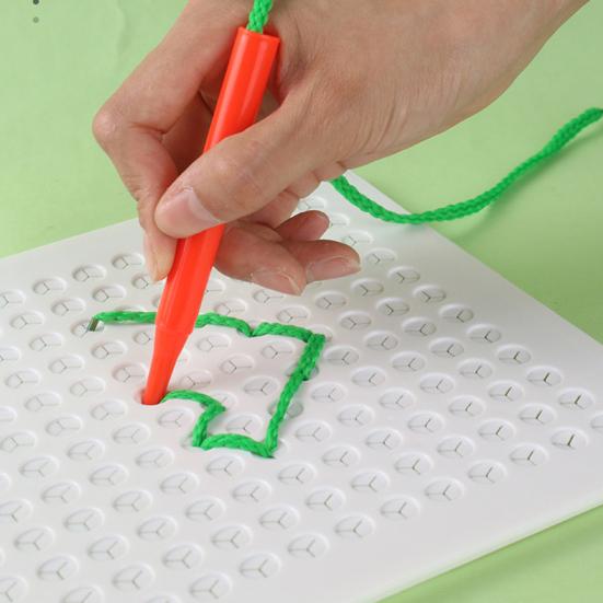 DIY плетеная доска для рисования рождественское ремесло художественная доска для нанизывания ниток с красочными