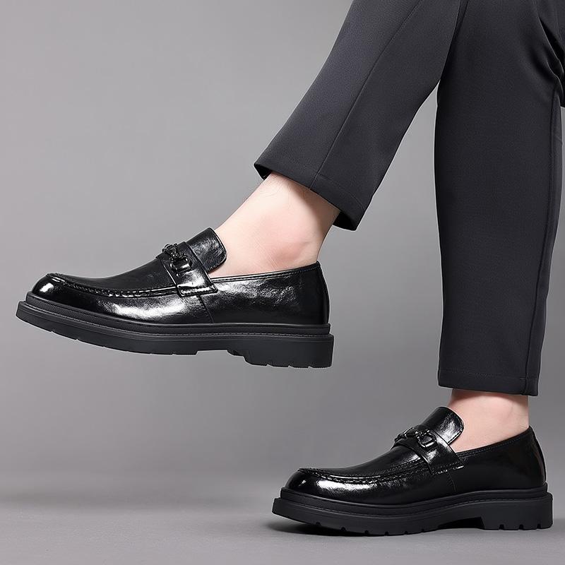 High Quality Men Casual Leather Doudou Shoes Lightweight Loafers Casual Business Dress Shoes England Comfy Flat Designer Shoes