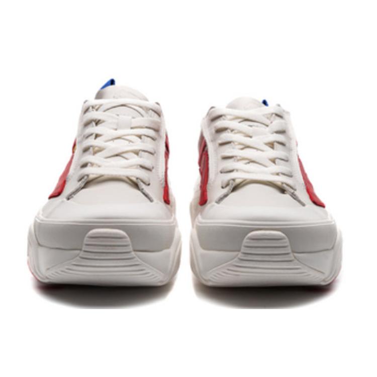 Li Ning Wave Hbrd Амортизация Скользкие Устойчивые к истиранию Низкие Повседневная обувь Женская Туманно-белый AGCP378-4