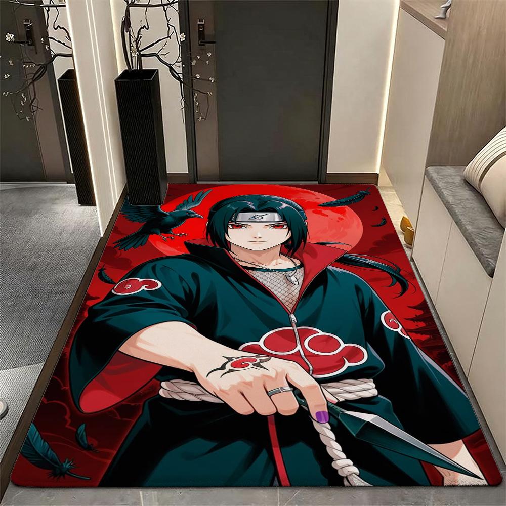 Itachi Uchiha Sharingan Art Rectangular Rug Allseason Carpet For Entryway Hallway Balcony Home Decor Great Holiday Gift