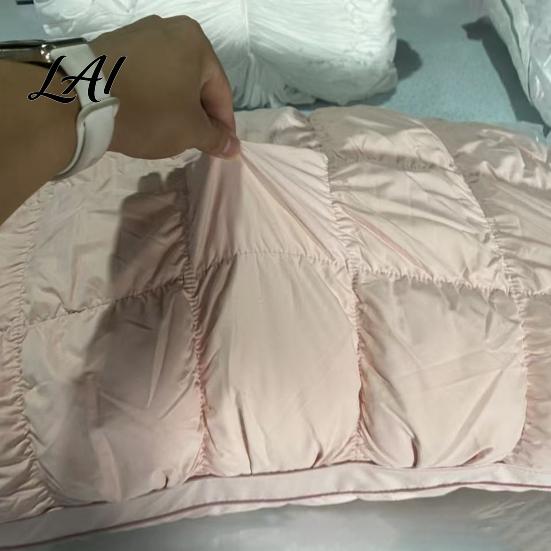 Soft Pillow Puff Cooling Pillow Breathable Quilted Sleeping Machine Comfortable Head Cushion Washable Fluffy Cloud-like for Side And Back