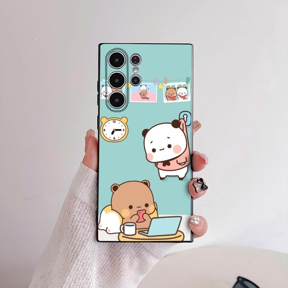 BUBU DUDU Милый Аниме Чехол для Телефона Samsung Galaxy S25 S24 S22 S23 Ultra S21 S20 Plus 5G Матовый Нескользящий Чехол-Полное Покрытие