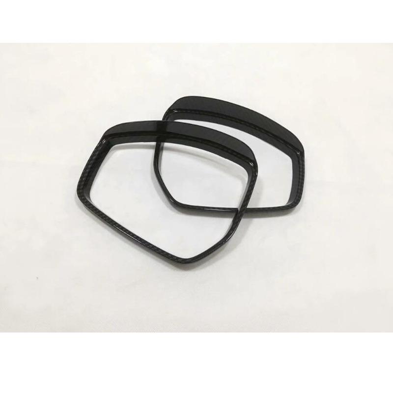 For Jaguar F-PACE FPace 2016 2017 2018 Car Eyebrow Rear Rearview Side Glass Mirror Trim Frame Rain Shield Sun Visor