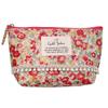 Cyalel Yahata Tissue Makeup Made In Small Cosmetic Sanitary Makeup Floral Pretty Red Boat-Shaped Pouch, Pouch, Japan, Pouch, Pouch, Pouch, Adult,