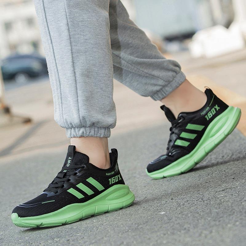 Spring new large size couple men's shoes popcorn outsole sneakers male and female students running shoes