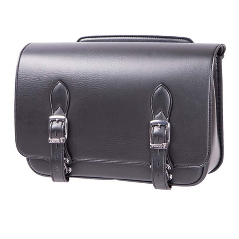 DEGNER Synthetic Leather Saddle Bag for Motorcycles SYNTHETIC LEATHER SADDLEBAG Black Length 29 X Width 40 X Width 14 DSB-16 (cm)