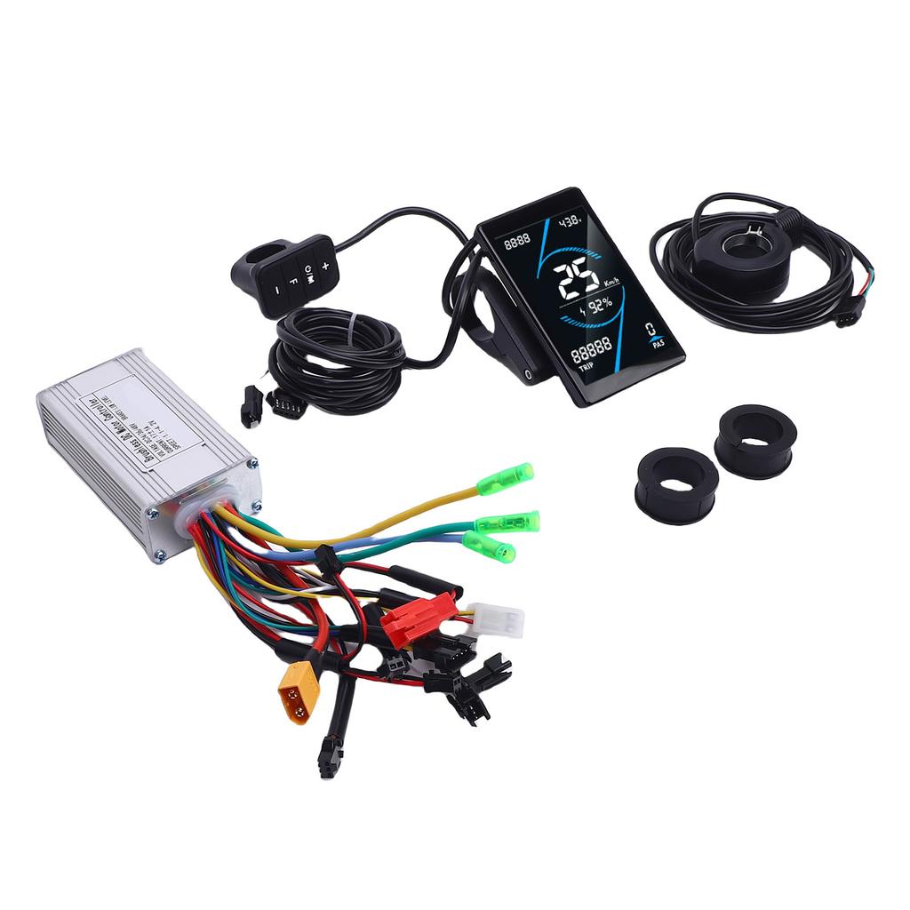 Electric Bike Controller Kit 17A Sine Wave Brushless Motor Controller T5S LCD Display Meter 130X Thu