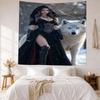 Gothic Illustrations Custom Your Name Wall Decor Tapestry Art For Pet Memorial Birthdaywedding Party Backdrop Family Gift