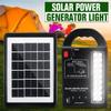 Генератор солнечной энергии 3 светодиодные лампы Домашняя система Панель солнечной энергии Аккумуляторные генераторы Прочный USB-зарядное устройство 110-220 В 50/60 Гц