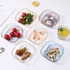 Home Spit Bone Dish Heightened Non-Slip Fruit Tray Trash Tray Square Small Plate Tableware Fruit Snack Plate