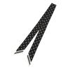 Givenchy narrow logo logo design silk scarf women's black 63401806 GW5120SS186 201-black