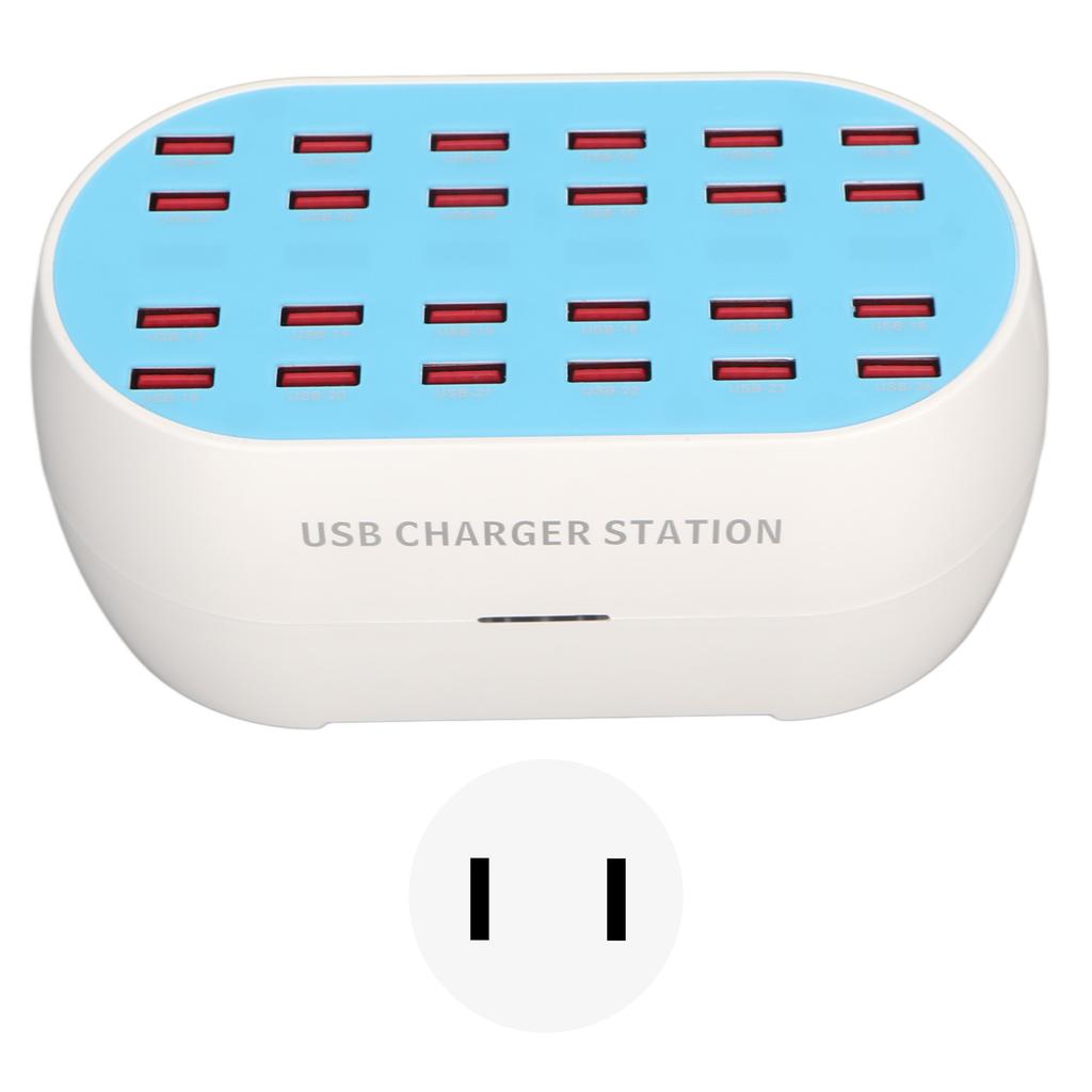 USB зарядная станция 160 Вт 24 порта Smart Chip несколько USB настольное зарядное устройство для отеля магазин школа