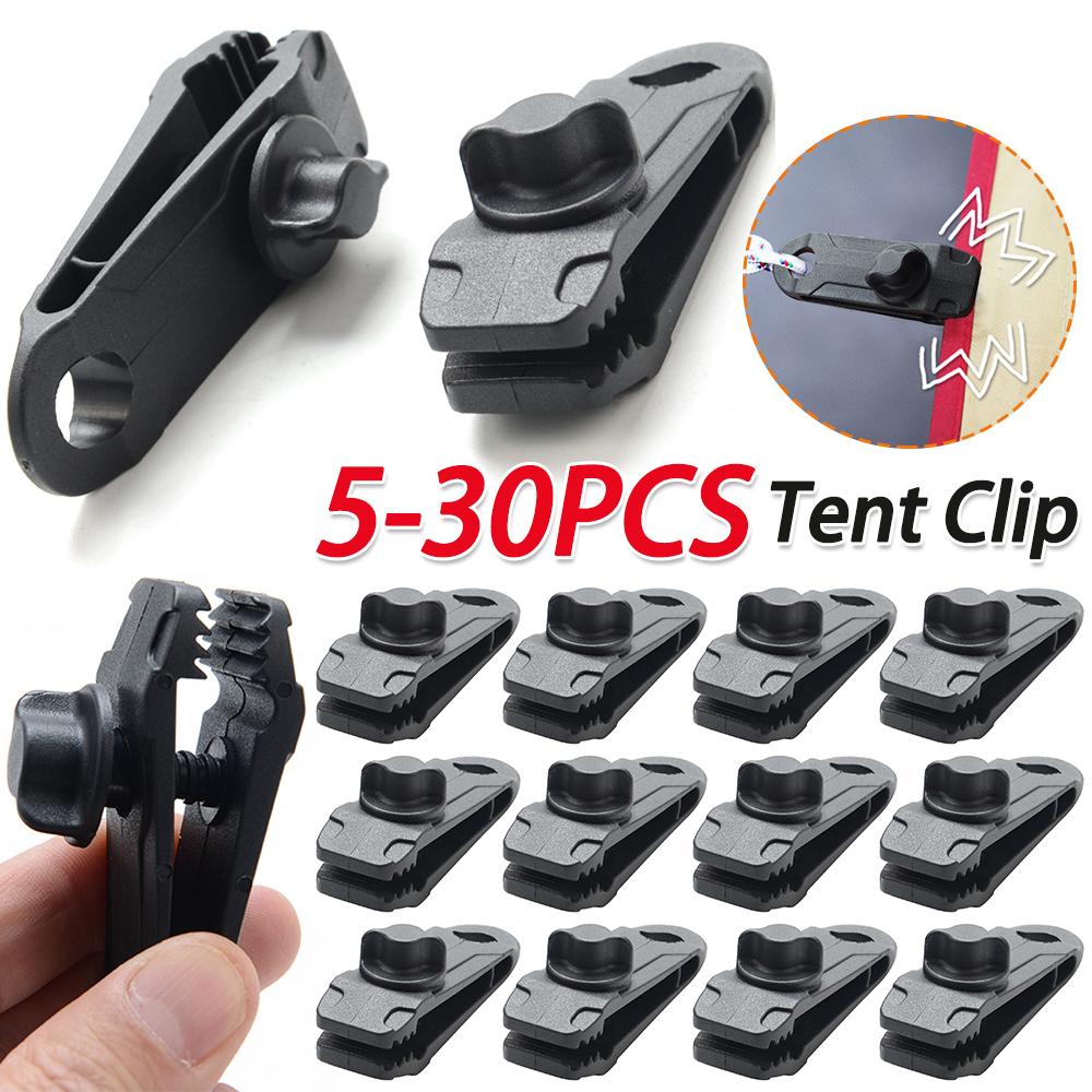 5-30PCS Outdoor Windproof Tent Awning Clamp Nylon Heavy Duty Grip Clip for Garden Shade Cloth Tent Supplies Accessories