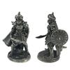 White Copper Metal Warrior Arab Knight Soldier Model Miniature Figurines Board Game Pieces Car Decoration Boy Gift