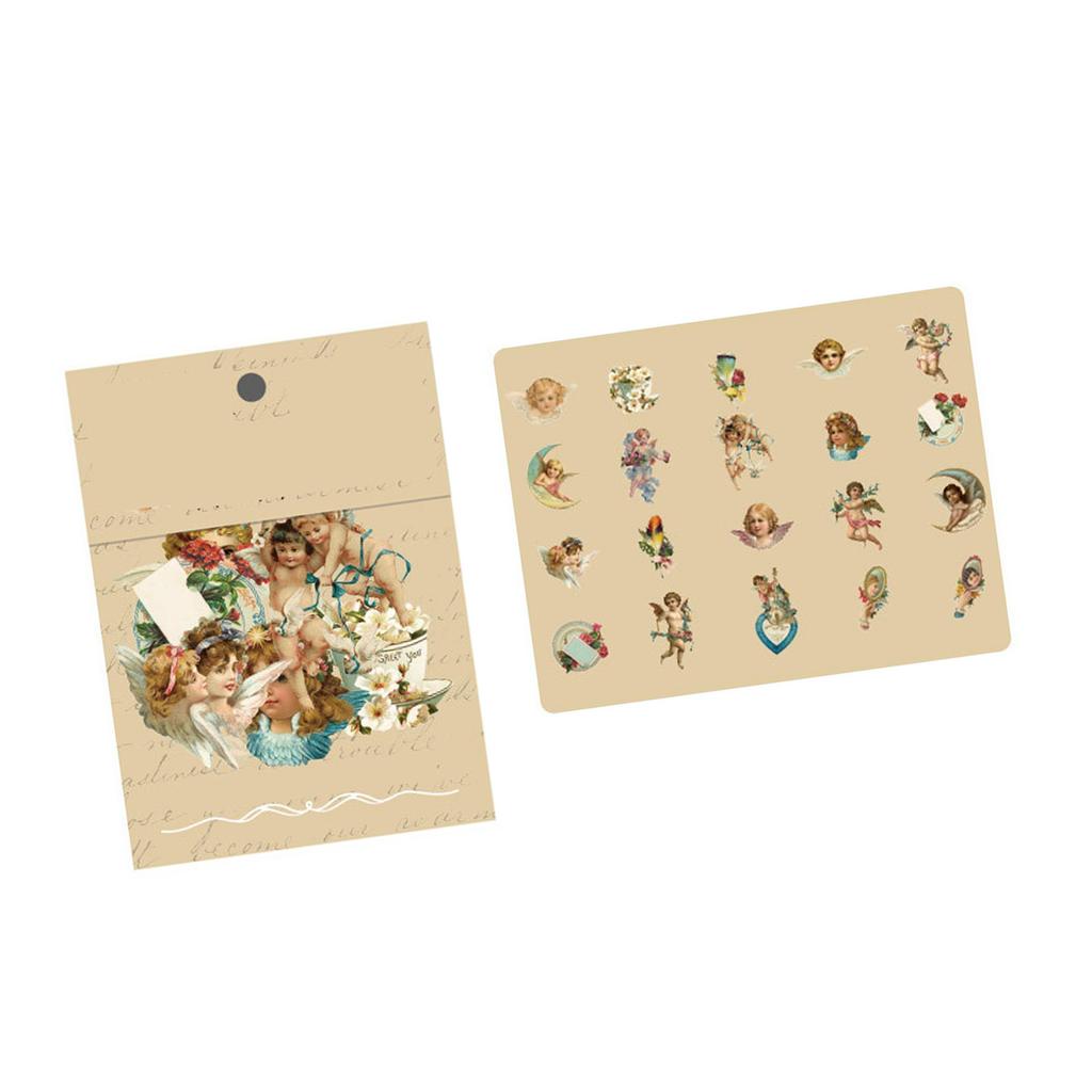 40 шт. Винтажные романтические наклейки Серия «Зыбучие пески» ПЭТ Нежные узоры Ностальгические наклейки для дневника