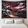 Custom Name Demon Slayer Print Tapestry, Backdrop, Easy Setup, Ideal for Bedroom, Office & Living Room, with Aesthetic Wall Hanging Decor.
