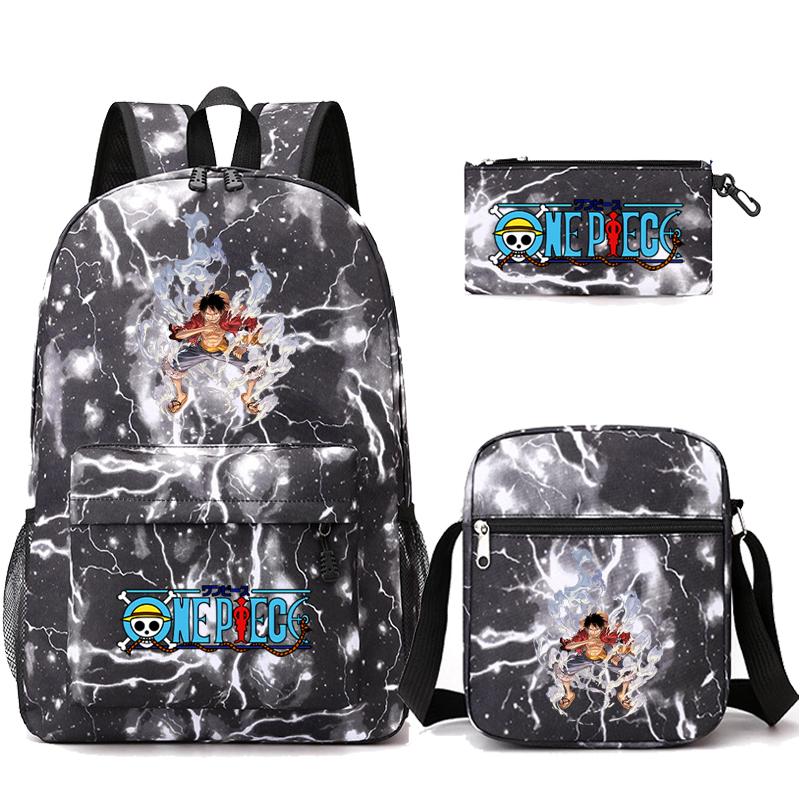 3 шт./компл. аниме цельный противоугонный рюкзак с моющейся сумкой через плечо пенал для девочек мальчиков подростков детей студентов рюкзак для отдыха Mochila