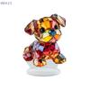 1 шт. 21*16,9 см Акриловая 2D Цветная Статуэтка Собаки Арт Поделка Настольные Украшения Рождественские Подарки на День Святого Валентина Домашний Декор Подарки
