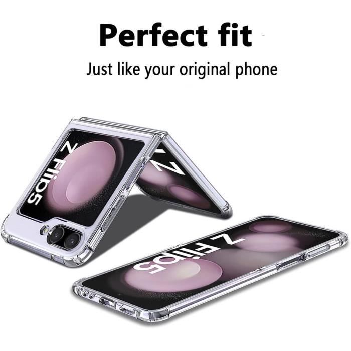 Coque de protection - BOOLING - pour Samsung Galaxy Z Flip 5 - Antichoc - Anti-rayures - Slim Transparent