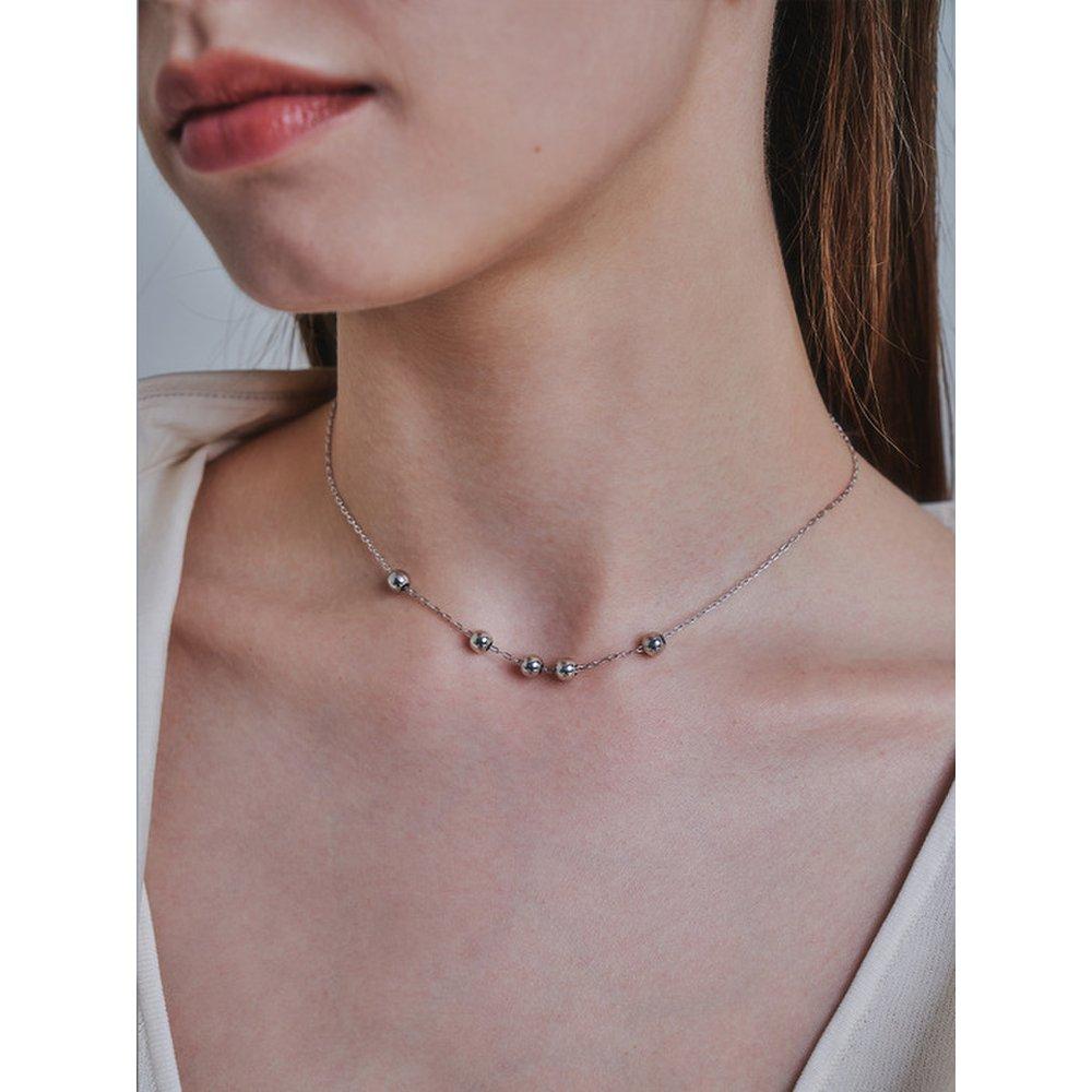 Candy Variation5 Choker Necklace Silver(Pure) Short 40Cm