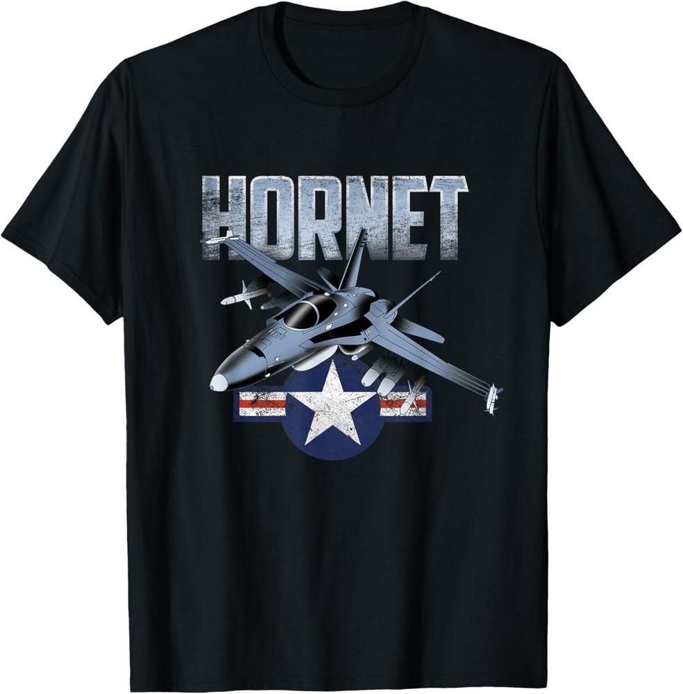 НОВЫЙ ОГРАНИЧЕННЫЙ Военный Самолет-Истребитель США F18 Hornet Футболка S-5XL Унисекс Футболка