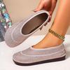 Summer New Versatile Mother Shoes Shallow Single Shoes Fashionable and Comfortable Flat Shoes One Pedal Round Head Lazy Shoes