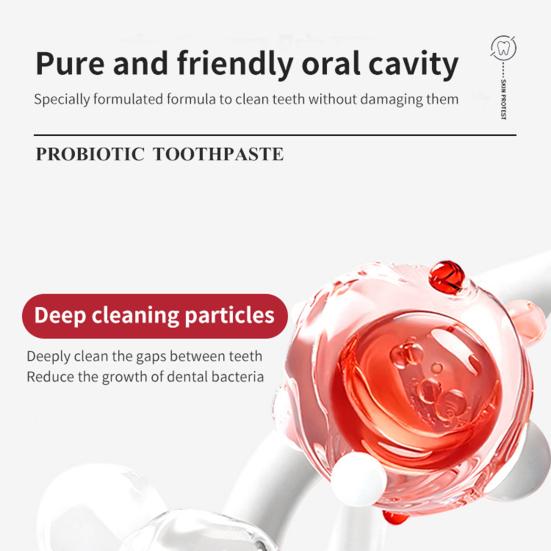 1/2/3 шт 100 г пробиотическая зубная паста для мужчин и женщин, натуральное отбеливание зубов, глубокая очистка, удаление неприятного запаха изо рта, отбеливающая зубная паста