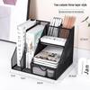 Desktop Metal File Rack Basket: Multi-layer Vertical Storage Box for Desk Management and Document Organization.