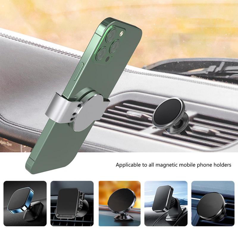 Зажим для телефона, магнитное крепление для автомобиля, металлический зажим для телефона, прочное магнитное крепление, магнитный держатель для сотового телефона, магнитная пластина
