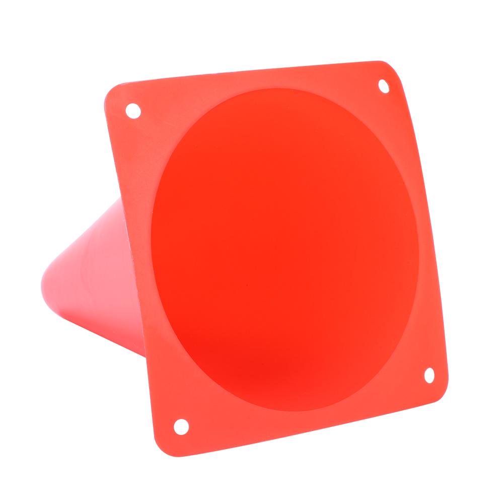 6pcs 18cm Soccer Training Cone Football Barriers Plastic Marker Holder Accessory (Red)