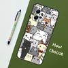 Funny Cute Cats Case For Xiaomi Redmi Note 12 11 10 8 9 Pro 9S 10S 11S 12S Cover For Redmi 12 9C 10C 12C