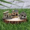 Cute DIY Landscaping Building Statue Mini Crafts Miniatures Figurines Garden Decoration Resin House