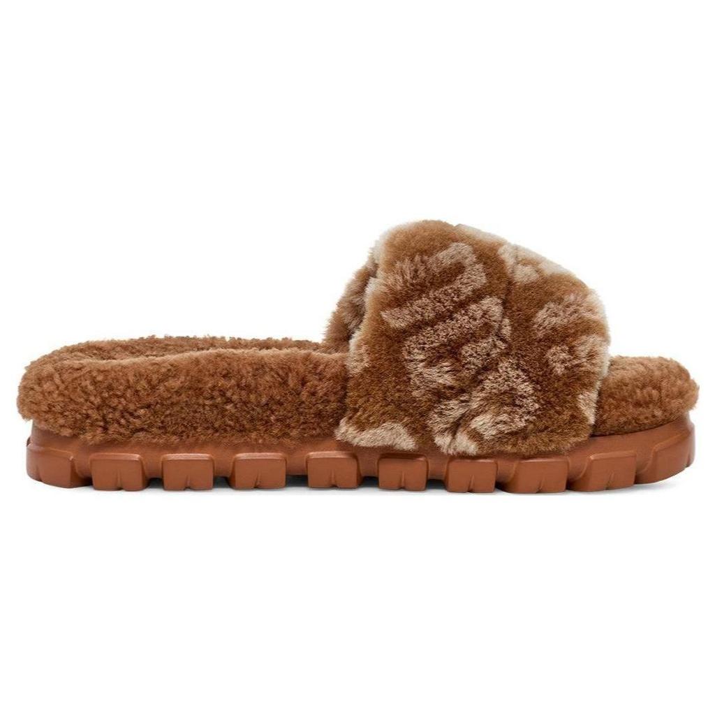 UGG Шлепанцы с логотипом 'Коричневые' Женские 1148770-HWD