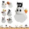 Halloween Ghost Phone Buddy Mini Ghost Figures Adhesive Phone Accessory Cute Stick-On Ghost Phone Topper for Smartphone Desk Decor