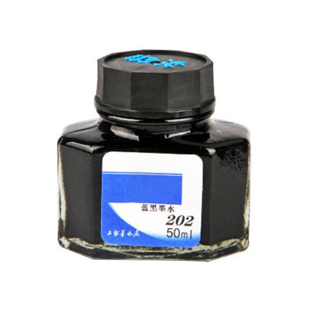 Шестигранные чернила для перьевой ручки в стеклянном флаконе - 50 мл, Красные, Синие, Черные для студентов и любителей канцелярских товаров