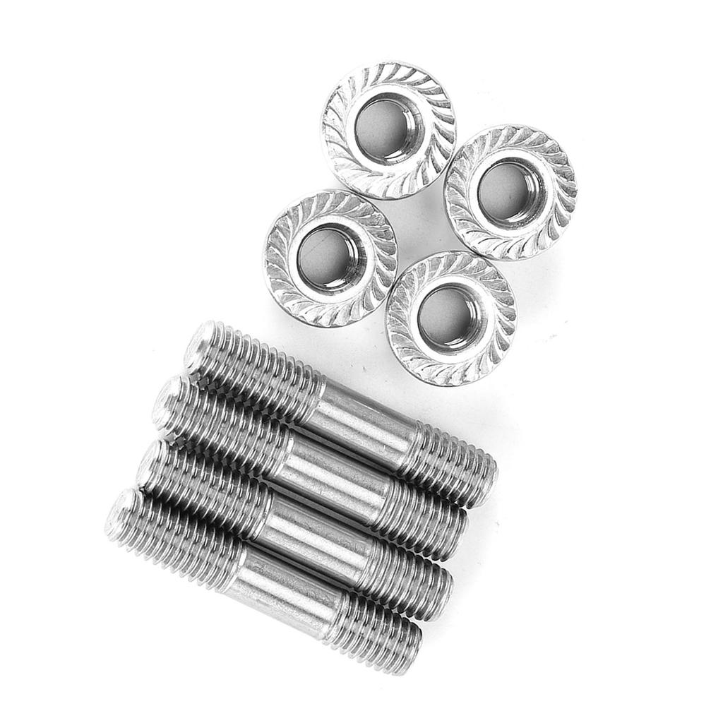 4pcs Car Exhaust System Stud Nuts M8x1.25 42mm1.65in T25 T28