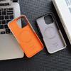 For iPhone 16 15Pro Max 14 13 12 Card Pocket Wireless Charging Back Cover Dual Color Linen Leather MagSafe Phone Case