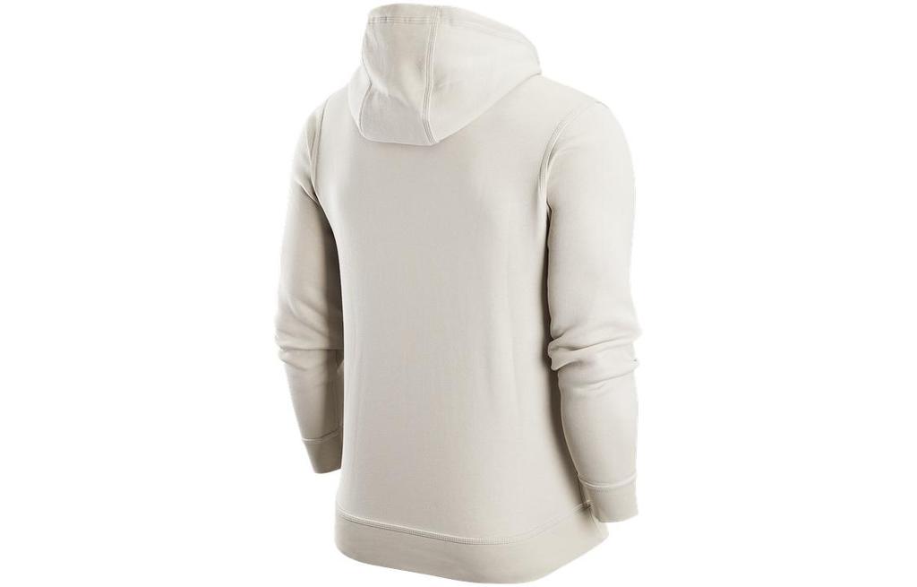 Nike Sportswear Nsw Swoosh Solid Color Fleece Lined Print Logo Hooded Long Sleeved Sweatshirt Men's Light Bone 916271-072