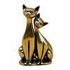 Romantics Couple Lover Cats Figurine Alloys Brass Miniature Ornament Perfect Gift for Anniversary Wedding Deciratuib