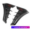 Universal Shark Fin Side Air Outlet Hood Fender Sticker for Car Decoration.