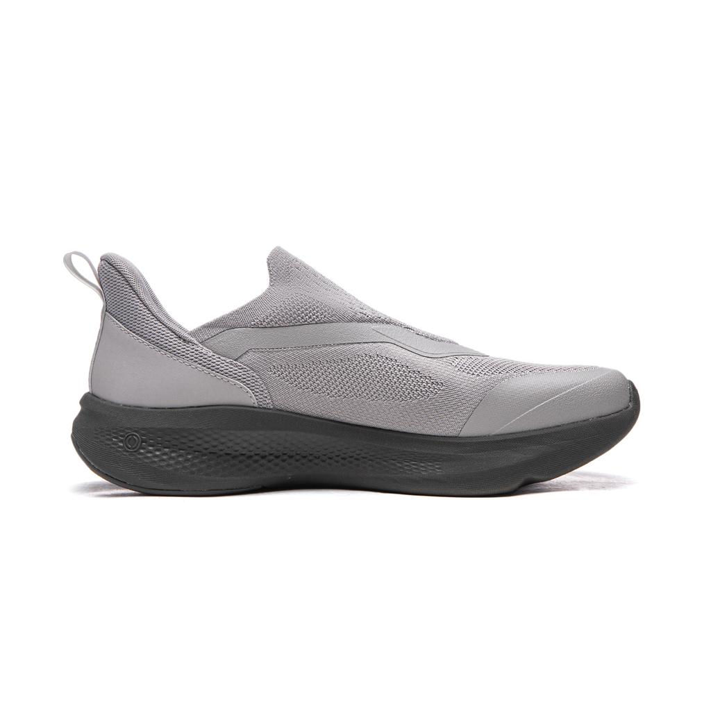 Li Ning Cloud Yi Слипоны Амортизация Нескользящие Низкие Повседневная Обувь Мужская Ультра Серый AGLW055-1