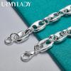 Браслет-цепочка из стерлингового серебра 925 пробы для женщин и мужчин, модные ювелирные изделия для свадебной вечеринки