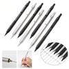 Mechanical Pencil Metal Art Drafting Pencil with HB Refill 0.3/0.5/0.7/0.9/2.0mm Lead Pencil