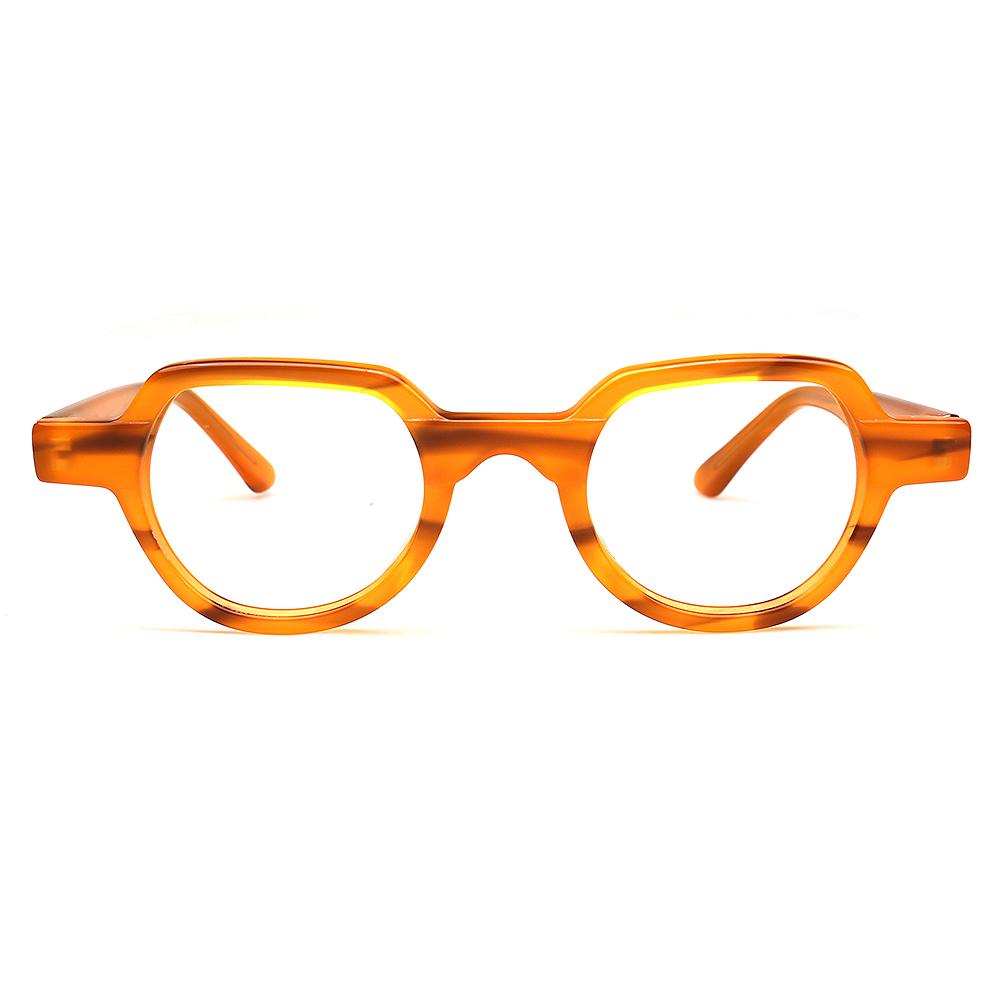 Trendy Vintage Women Glasses Frame Round Optical Eyewear for Men Geometric Eyeglasses Prescription Tortoise Spectacles Retro