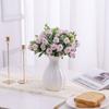 Decoration Artificial Eucalyptus Rose Floral Arrangement Lifelike Flowers Simulation Plants Leaves