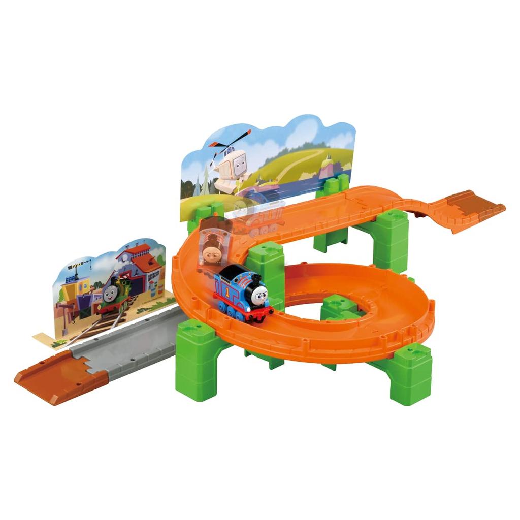 Takara Tomy Thomas the Tank Engine Spinning Mountain Miniature Toys for Ages 3 and Meets Toy Safety ST Mark "Tomica Set" Cars, Airplanes, Up,