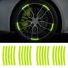 Ступица колеса автомобиля, светоотражающие полосы, предупреждающая наклейка об открытии двери, автомобильная задняя предупреждающая светоотражающая лента, автомобильные аксессуары