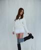 ROSEFRANTZ Fur V-Neck Knit [Ivory]