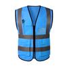 Reflective Highlight Security Vests with Pockets ID Waistcoat High Visibility Vest Traffic Night Outdoor for Cycling Sports