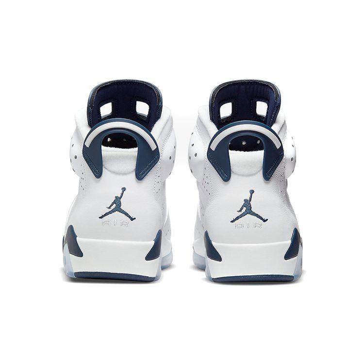 Кроссовки унисекс Air Jordan 6 Retro Midnight Navy 2022 Белые CT8529-141